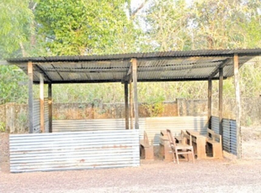 Classes in the open, but  no Shantiniketan this