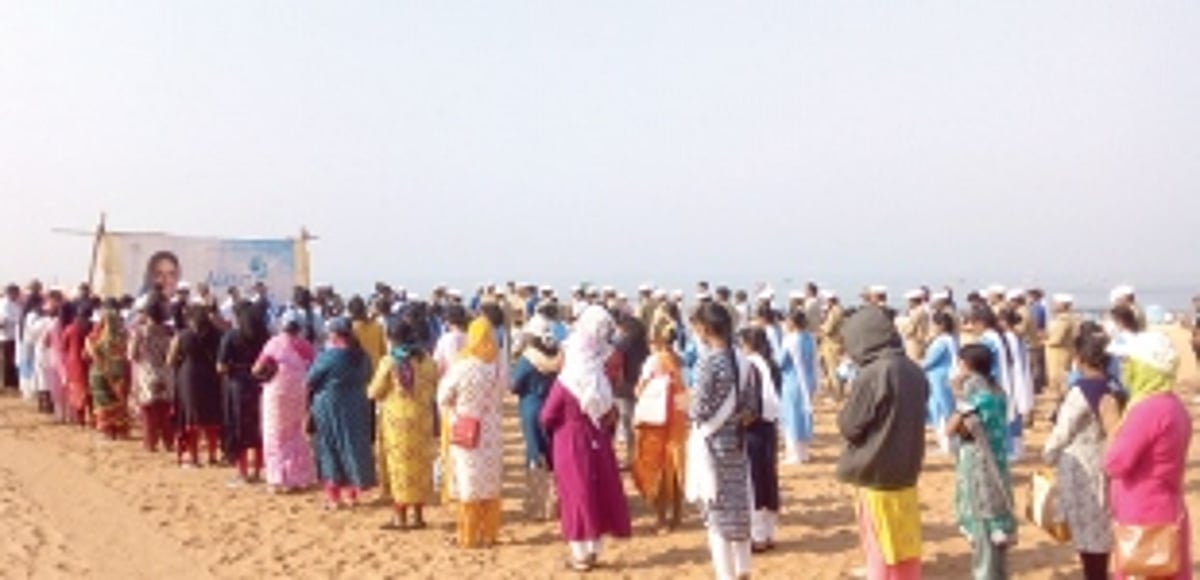 Cleanliness drive at Calangute beach