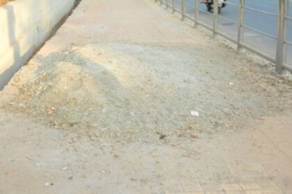 Clear pavement for pedestrians