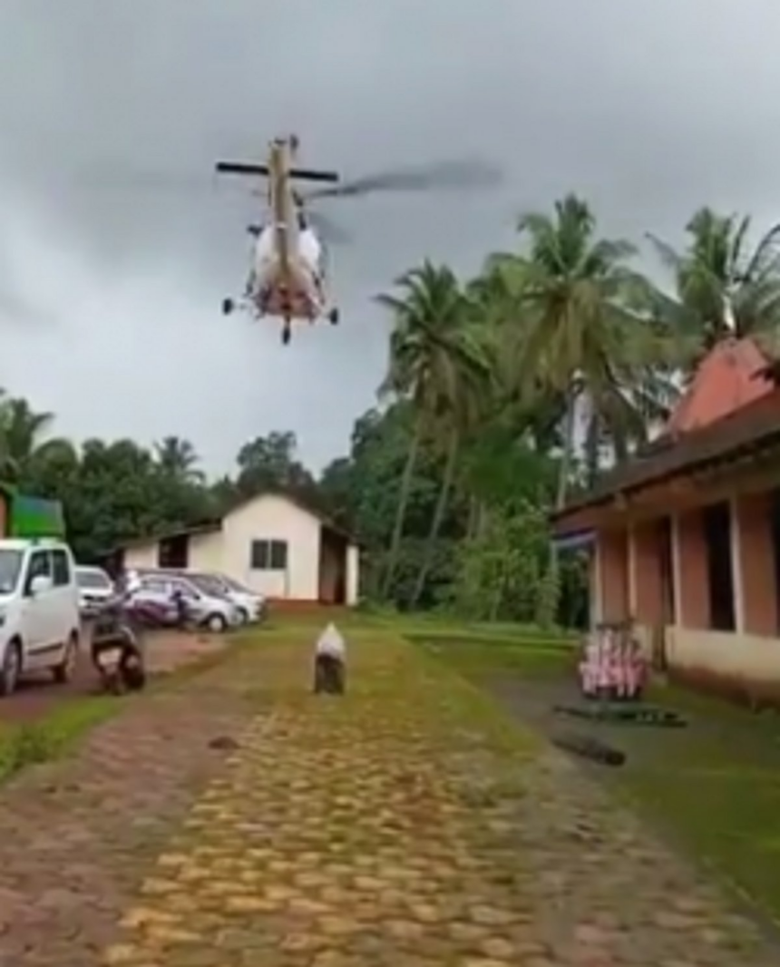 Coast Guard personnel extends support to rain ripped Goa