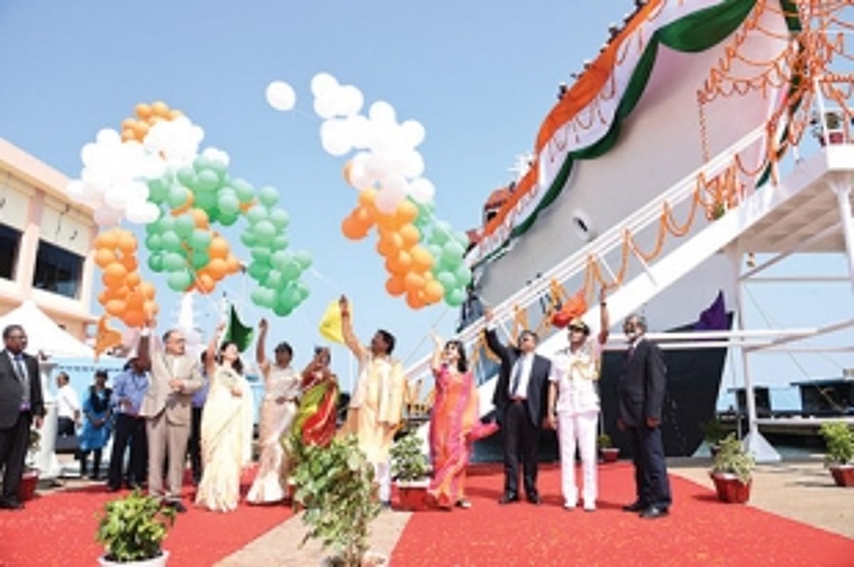 Coast Guard vessel Sajag launched