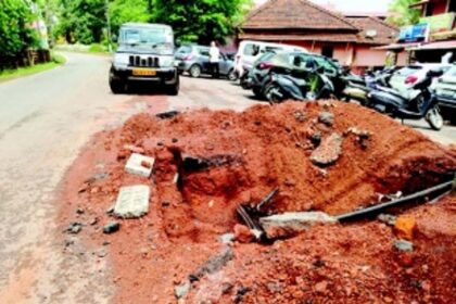 Collector orders Electricity Dept to restore dug-up roads in Curtorim
