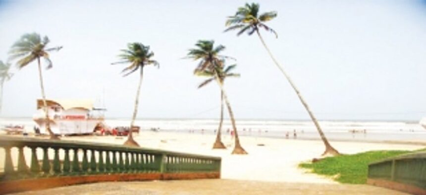 Colva beach wears a deserted look