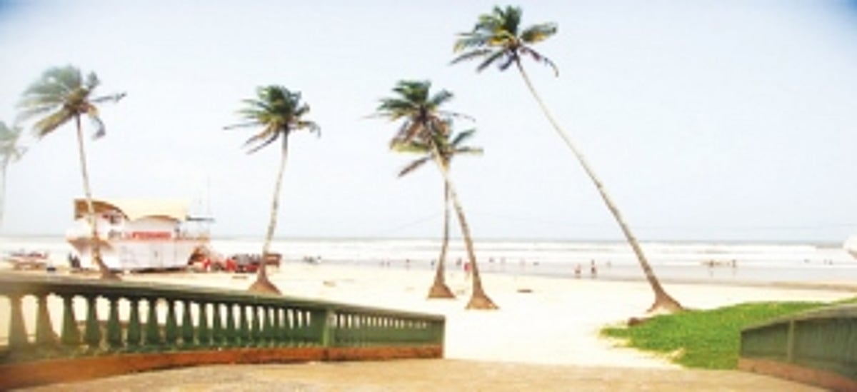 Colva beach wears a deserted look