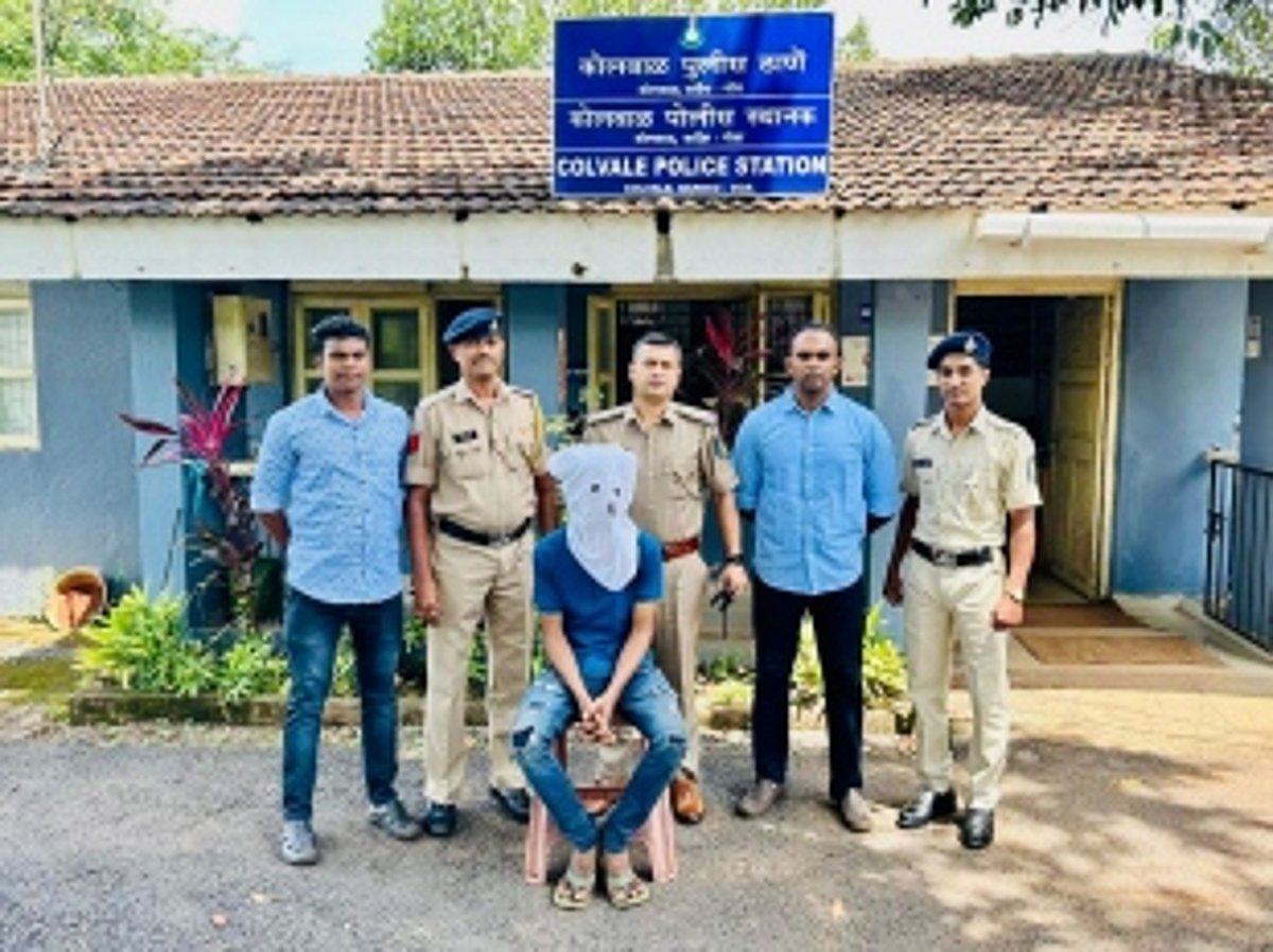 Colvale Police arrests one for stealing a mobile phone worth Rs. 10,000