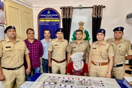 Colvale police crack House breaking theft case within 24 hrs. One arrested and recovered gold worth Rs.10 Lakhs