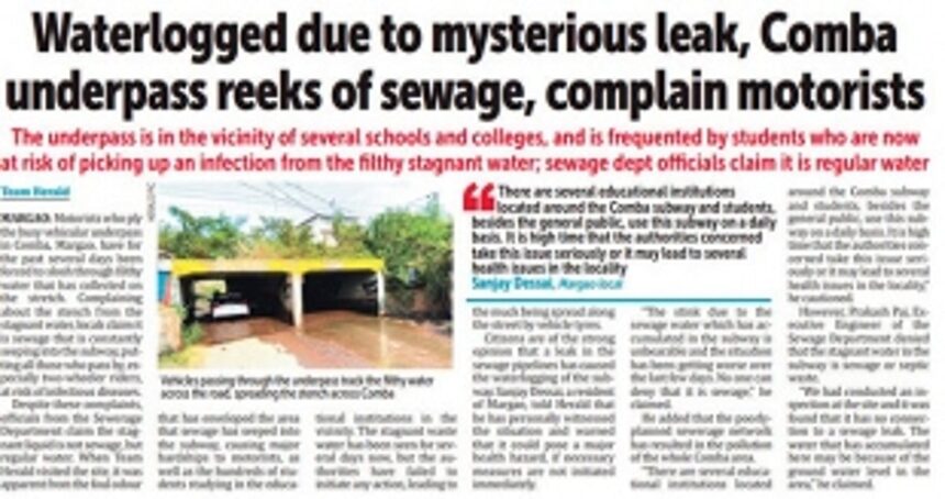 Comba underpass leak: Health Centre asks Dy Collector to depute experts to find source
