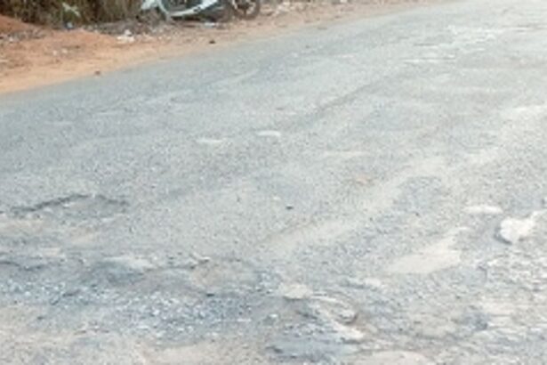 Commuters demand repairs of  pothole-riddled KTC Bus stand road
