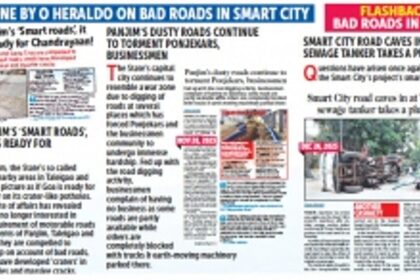 Commuters have rough ride on roads of unSmart Panjim