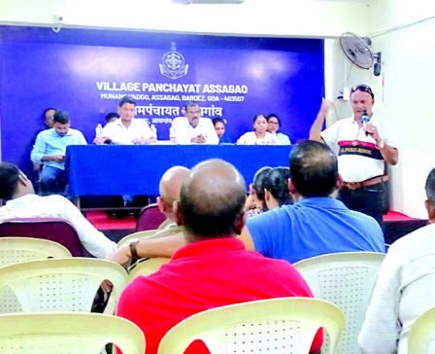 Comunidade, club issues rock Assagao gram sabha