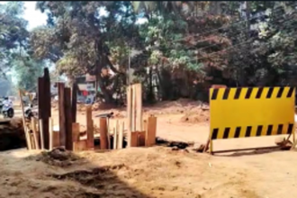 Concerns rise as two trucks sink into the dug sewerage pits, posing danger to city residents