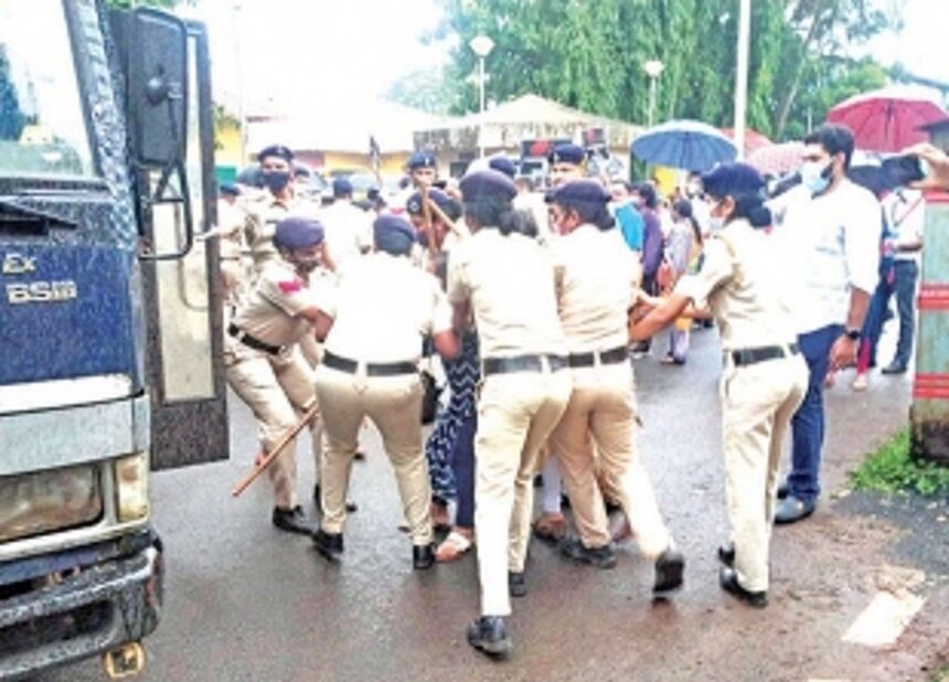 Cong Sadbuddhi Yatra faces BJP ‘blockade’ at Sanquelim