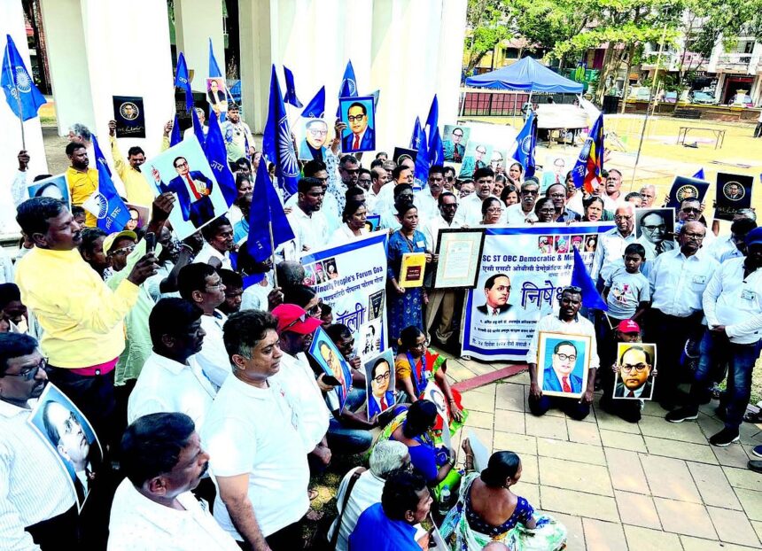 Cong leads Dr Ambedkar Samman march 1 Cong leads Dr Ambedkar Samman march