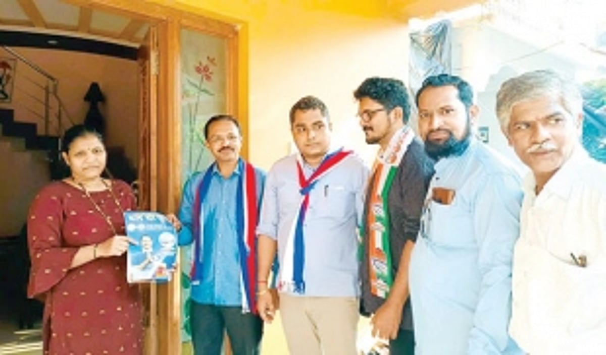 Congress leaders canvass for GFP’s Mayem candidate in Chorao