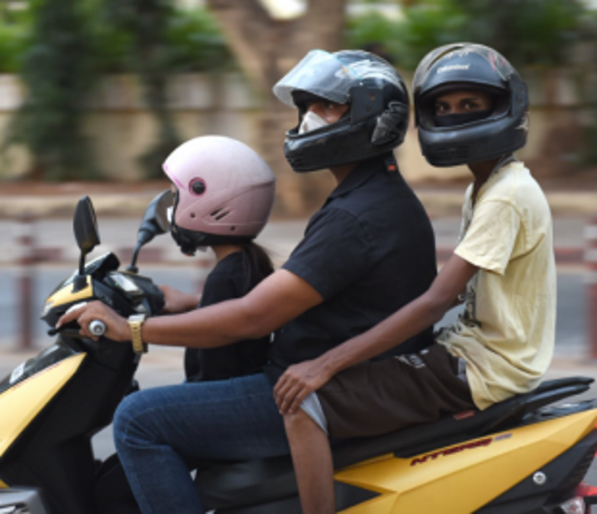 Continue with helmet rule  for pillion riders