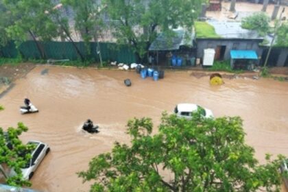Continuous rainfall results in flooding across Goa