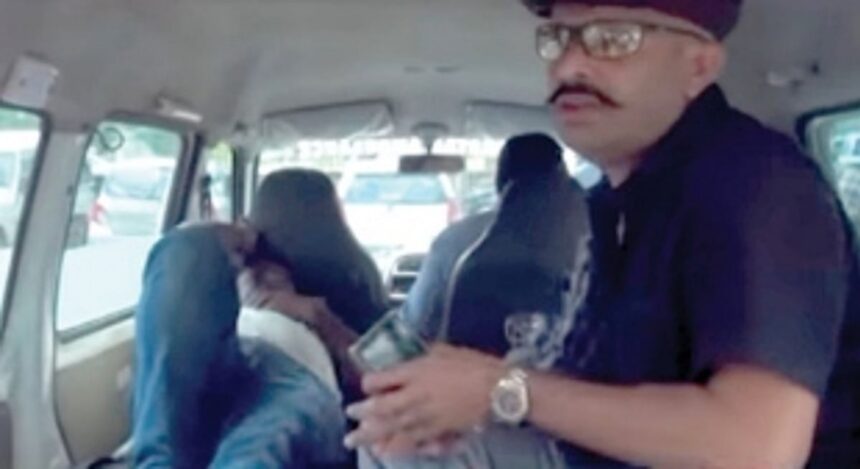 Contractor made to travel on pothole road in ambulance