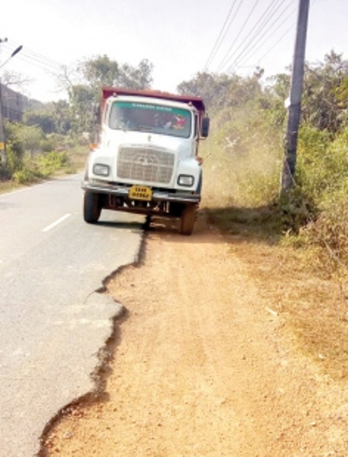 Contractors damage Uguem road, leave it unrepaired