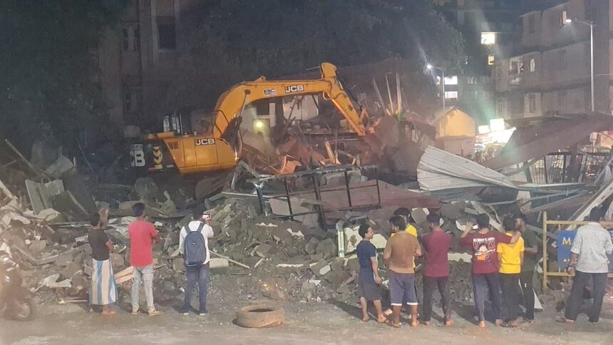 Controversial structure at St Inez Y-Junction razed, traffic eased 1 Controversial structure at St Inez Y-Junction razed, traffic eased