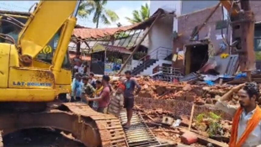 Controversial ‘Club Tao’ of Calangute finally demolished on Monday
