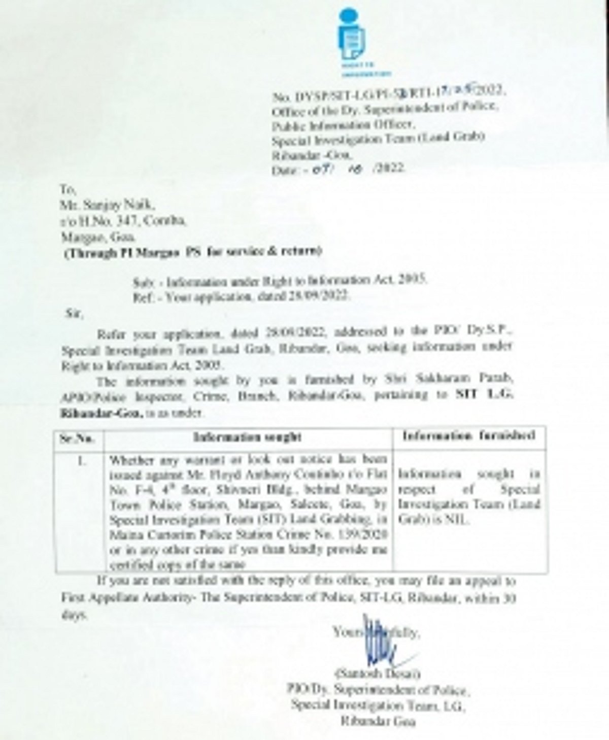 Cops have issued a look-out notice against me  by fabricating a NBW: Margao businessman