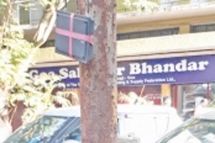 Corroded electricity pole on 18th June Road Panjim cries for attention