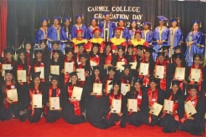 Course completion ceremony at Carmel College