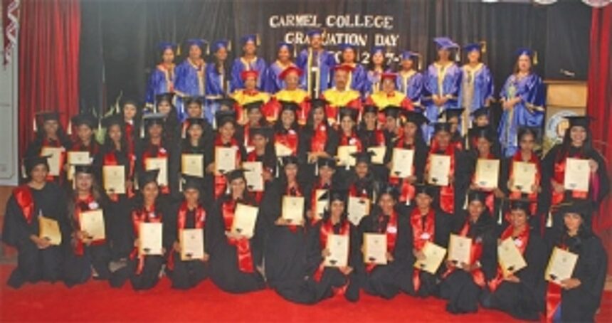Course completion ceremony at Carmel College