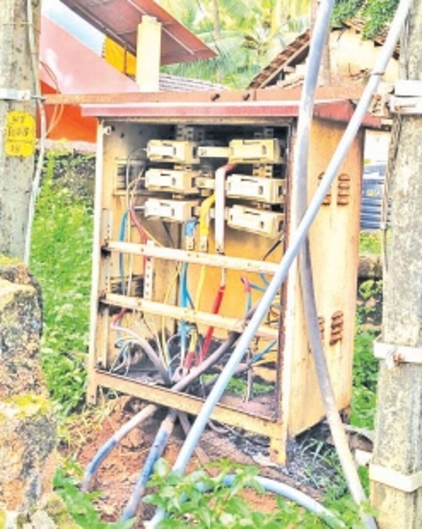 Cover exposed MCB boxes  left open in coastal areas