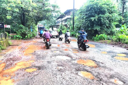 Craters resurface on the repaired Barazan-Usgao main road