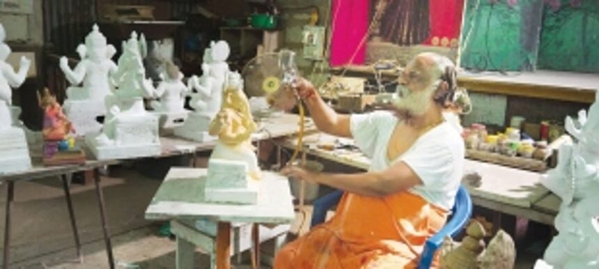 Creating divine art with heart: Lala Surya Chari’s handcrafted Ganesh idols