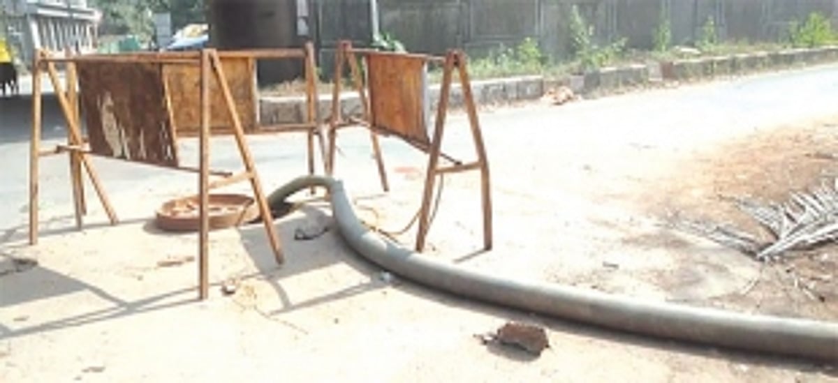 Criminal waste: Lakhs of litres of precious groundwater pumped into Ponda’s nullah every day