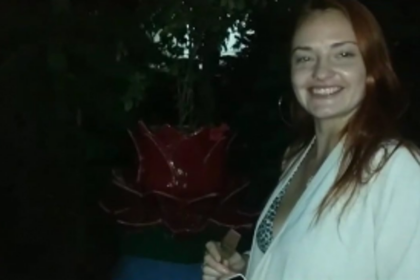 Cross-Cultural Collaboration: Russian Tourist Joins Local Artist in Tulsi Vivah Decorations