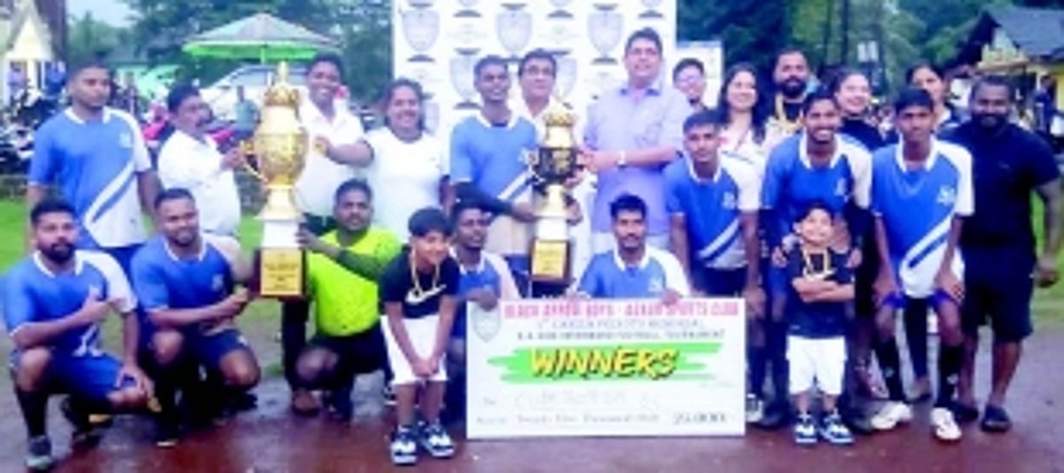 Cumborda SC emerge champions in  Caniza Peixoto memorial football