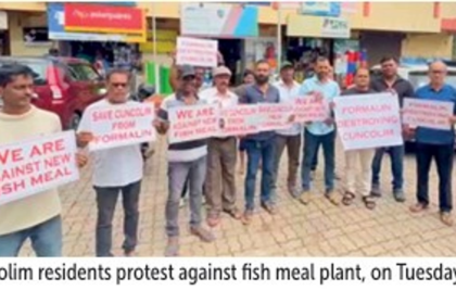 Cuncolim Council Unanimously Rejects Proposed Fish Meal Plant Amid Public Outrage and Formalin Scandal Fears