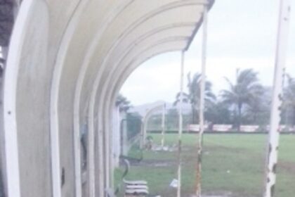 Cuncolim football ground in  pathetic condition