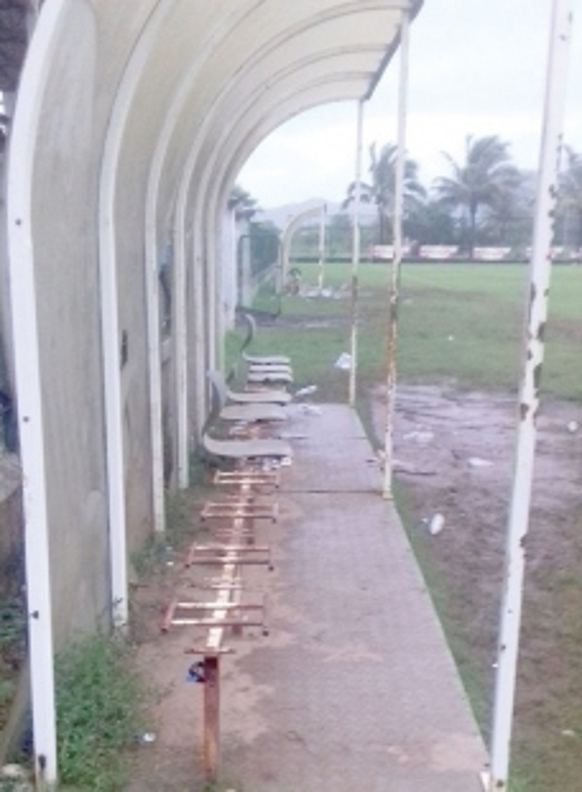 Cuncolim football ground in  pathetic condition