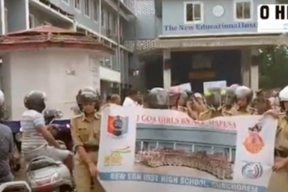 Curchorem School NCC Cadets Lead Helmet Awareness Rally to Promote Road Safety