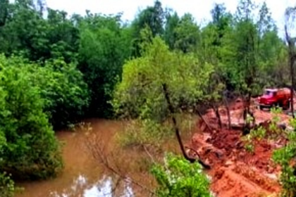 Curchorem Sewerage Project in Crisis as Zuari River Floods Nearby Plantations, Poses Threat to Homes