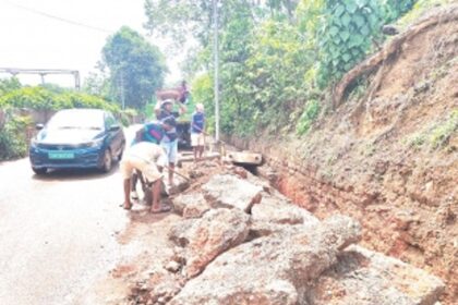 Curchorem civic body clears muck, concrete drain cover slabs after O Heraldo report