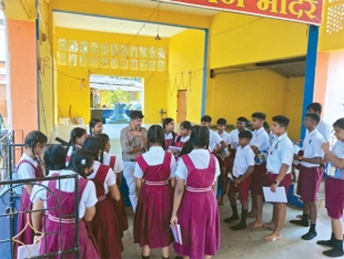 Curchorem school initiates ‘No Bag Day’ for students, to focus on practical life lessons