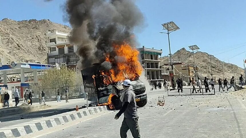 Curfew Imposed in Ladakh Following Violent Statehood Protests 1 Curfew Imposed in Ladakh Following Violent Statehood Protests