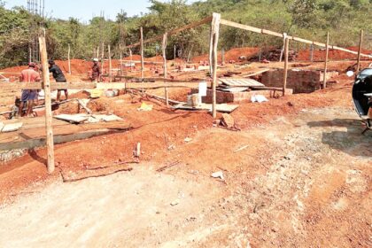 Curti-Khandepar VP inspects
alleged illegal construction