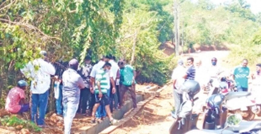 Curti VP inspects controversial road widening work at Chirputem 1 Curti VP inspects controversial road widening work at Chirputem