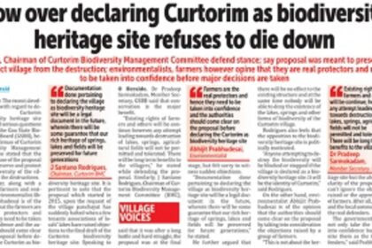 Curtorim biodiversity site: Crucial info lacking, farmers’ queries unanswered, allege locals