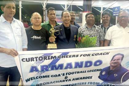 Curtorim's Pride: Dronacharya Awardee Armando Colaco Receives Hero's Welcome at Dabolim