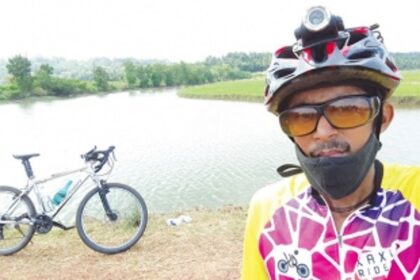 Cycling his way to health
