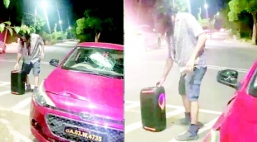 DANCE OF LAWLESSNESS: Mumbai tourist allegedly ‘scratches’ two cars, and does a jig