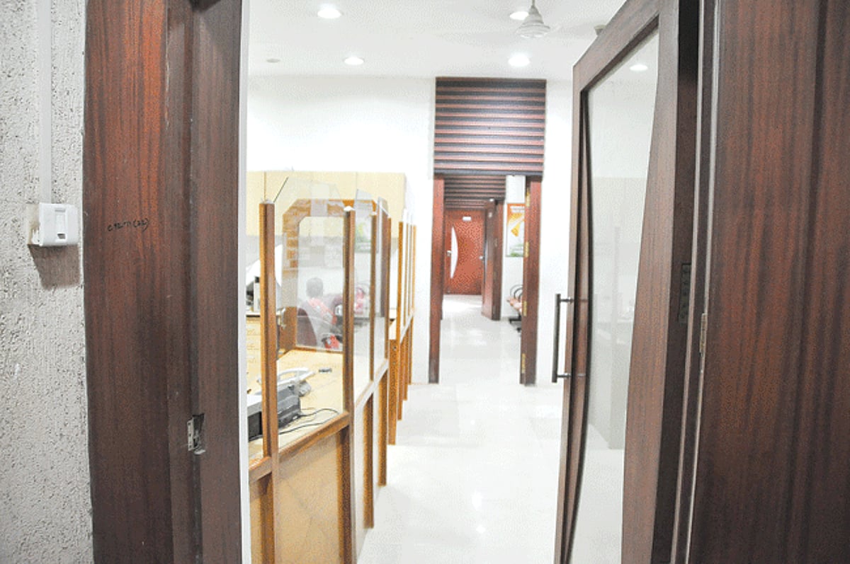 DESERTED HOUSE: The Congress House in Panjim wears a deserted look on Tuesday.