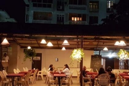 DINING ON THE BANKS OF CORJUEM, ON A "BLUE MOON" NIGHT